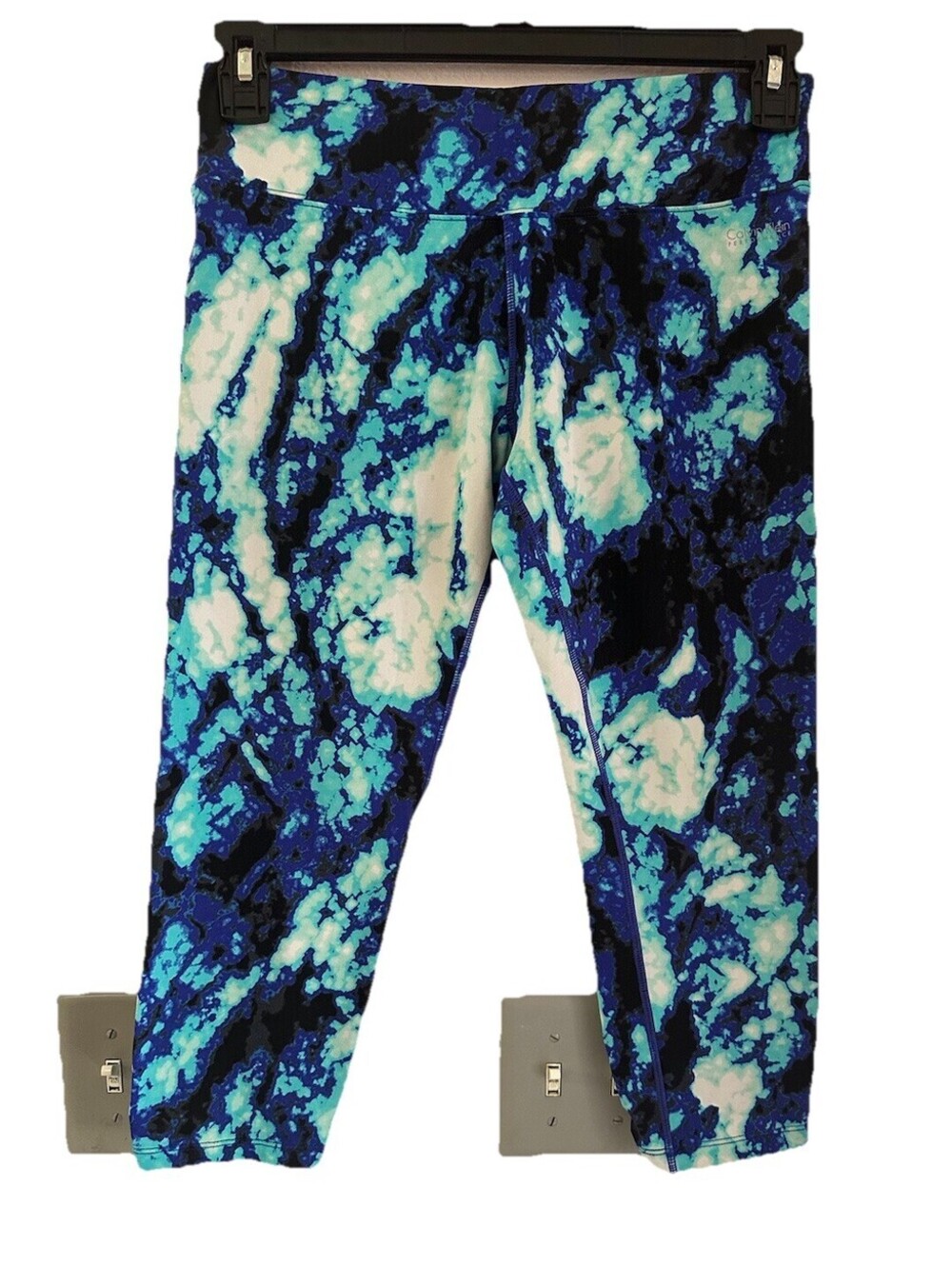 CALVIN KLEIN PERFORMANCE Womens  Active Wear Skinny Leggings Tye Dye